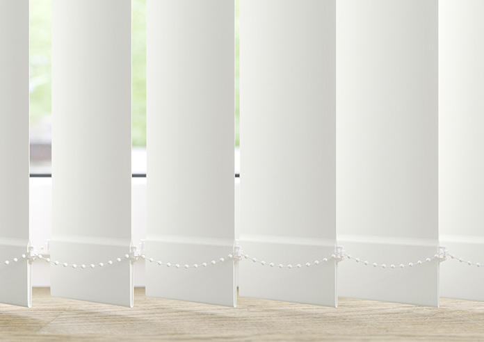 Palermo (Blackout), White - Vertical Blind Slats - Image 3